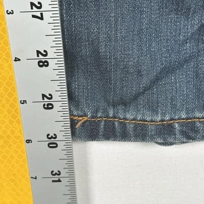 Vintage Levis Jeans Mens 32 x 30 Blue Straight Distressed Denim WPL423 USA 90s - Thumbnail 10