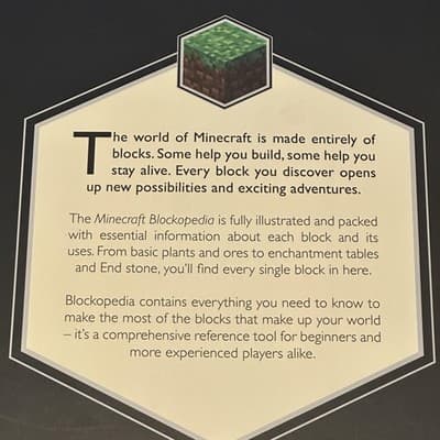 New Minecraft Blockopedia Mojang Scholastic Black 2015 First Ed Video Game Guide - Thumbnail 4