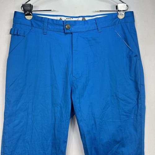Royal & Awesome Golf Pants Mens 34 x 32 Blue Chino Straight Leg Outdoor - Thumbnail 4
