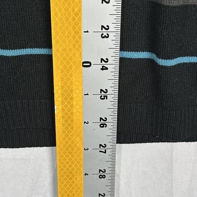 Guess Sweater Youth 2XL Black Striped Crewneck Pullover Knit Long Sleeve Vintage - Thumbnail 7