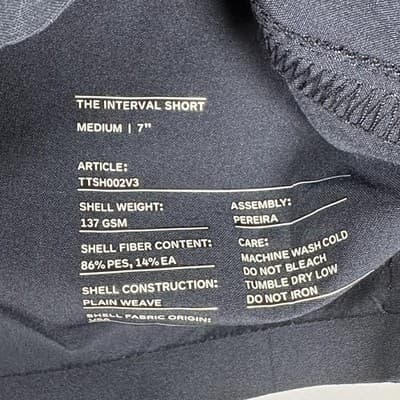 Ten Thousand Interval Shorts 7" Mens Medium Navy Unlined Athletic Training Gym - Thumbnail 5