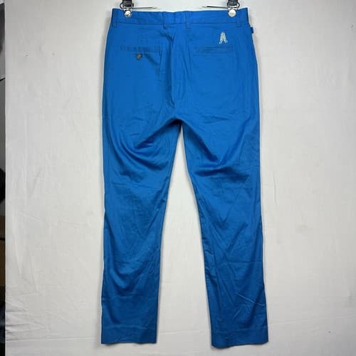 Royal & Awesome Golf Pants Mens 34 x 32 Blue Chino Straight Leg Outdoor - Thumbnail 2