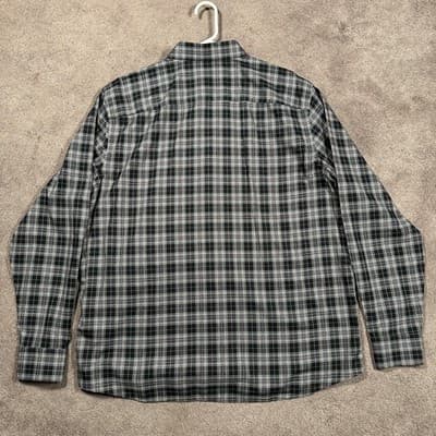 UNTUCKit Shirt Mens 3XL Tall Devitt Black Green Plaid Long Sleeve Button Front - Thumbnail 3