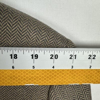 Yves Saint Laurent Sport Coat Mens 46R Brown Wool Cashmere Herringbone Italy - Thumbnail 8