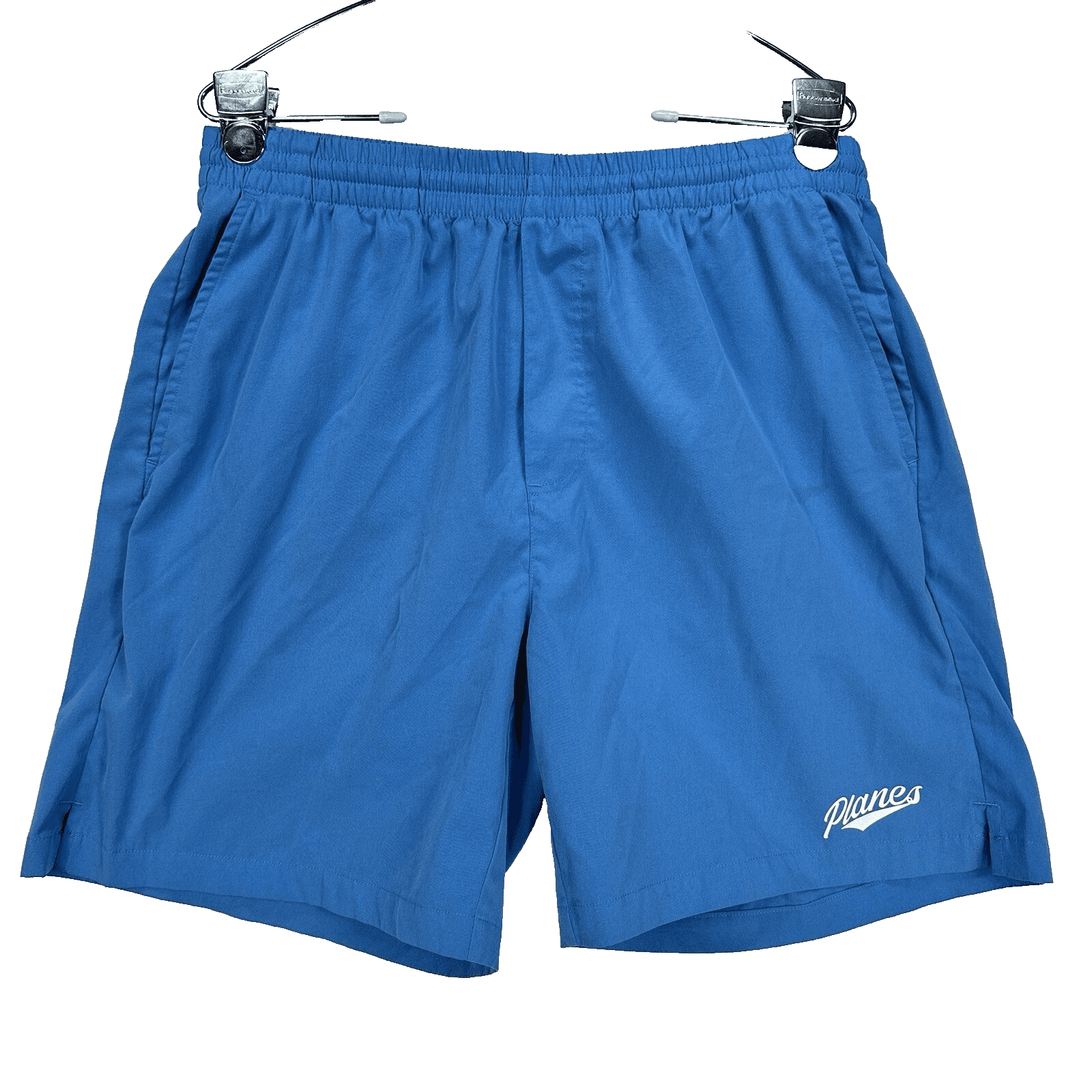 Jay-Z Roc Nation Paper Planes Blue Swim Trunks Nylon Shorts Large unlined 6" Ins