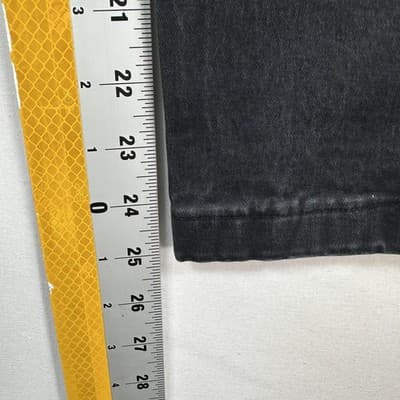 Emporio Armani Jeans Womens 34 X 25 Black Slim Straight Dark Wash Denim Logo - Thumbnail 10