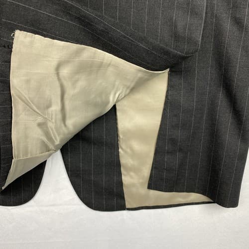 Paul Stuart Edward 43 L Tall Sport Coat Blazer Wool Gray Stripe Suit Jacket - Thumbnail 8