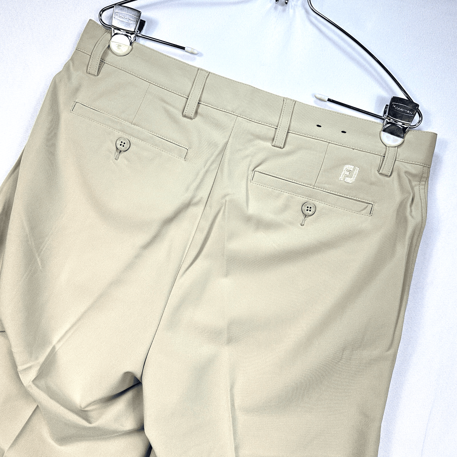 FootJoy Athletic Fit Golf Pants Mens 32 x 32 Tan Stretch Activewear Chinos NWOT - Image 1