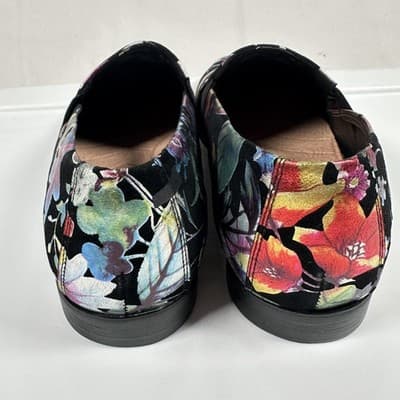 Robert Graham Artic Mens Black Floral Metallic Embroidery Loafers RG5657S Sz 8.5 - Thumbnail 4