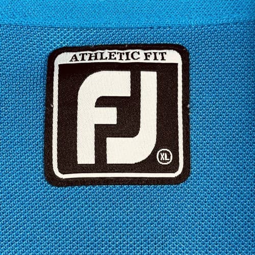 Footjoy Tour Issue Golf Polo Shirt Men XL Blue Striped Short Sleeve Emirates FJ - Thumbnail 9