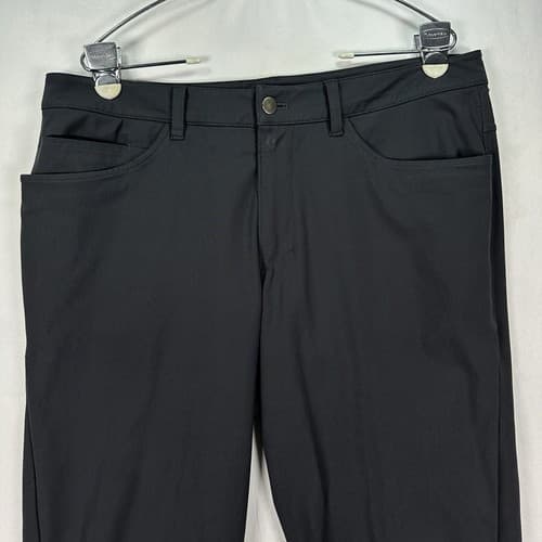 Lululemon ABC Classic Pants Men 34 29 Black Performance Golf Warpstreme LM5426S - Thumbnail 4