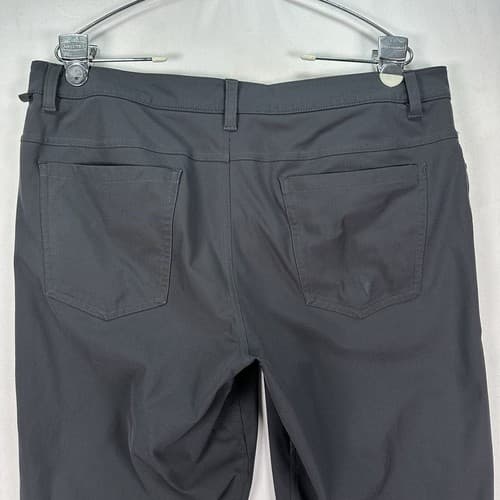 Lululemon ABC Classic Pants Men 34 29 Black Performance Golf Warpstreme LM5426S - Thumbnail 6