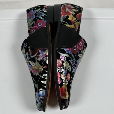 Robert Graham Artic Mens Black Floral Metallic Embroidery Loafers RG5657S Sz 8.5 - Thumbnail 9