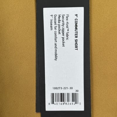 NEW Rhone Commuter Shorts 9" Mens 30 Brown Flex-Knit Golf Travel Casual - Thumbnail 4