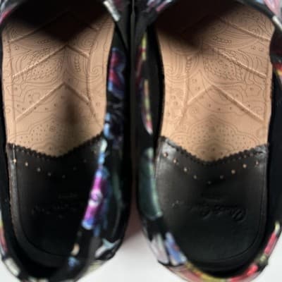 Robert Graham Artic Mens Black Floral Metallic Embroidery Loafers RG5657S Sz 8.5 - Thumbnail 6