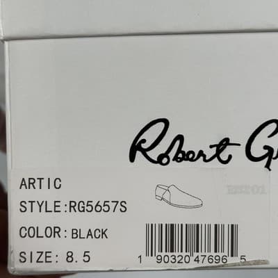 Robert Graham Artic Mens Black Floral Metallic Embroidery Loafers RG5657S Sz 8.5 - Thumbnail 12