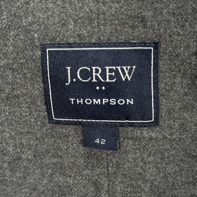 NEW J Crew Blazer Mens 42 Gray Thompson Sport Coat Jacket Cotton Style J4299 - Thumbnail 10