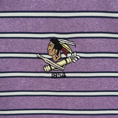 Footjoy Golf Polo Shirt Mens Medium Purple Striped Philadelphia Cricket Club FJ - Thumbnail 4