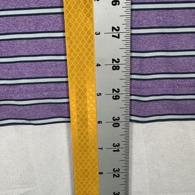 Footjoy Golf Polo Shirt Mens Medium Purple Striped Philadelphia Cricket Club FJ - Thumbnail 9