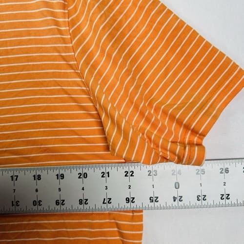 TASC Performance Polo Mens Large MicroAir Orange Stripe Short Sleeve NWOT - Thumbnail 8