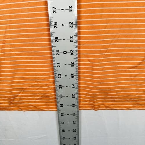 TASC Performance Polo Mens Large MicroAir Orange Stripe Short Sleeve NWOT - Thumbnail 9