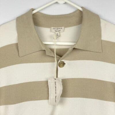 NEW Mary Lawless Lee x Splendid Womens Rugby Shirt Medium Top Long Sleeve Brown - Thumbnail 6