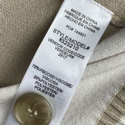 NEW Mary Lawless Lee x Splendid Womens Rugby Shirt Medium Top Long Sleeve Brown - Thumbnail 9