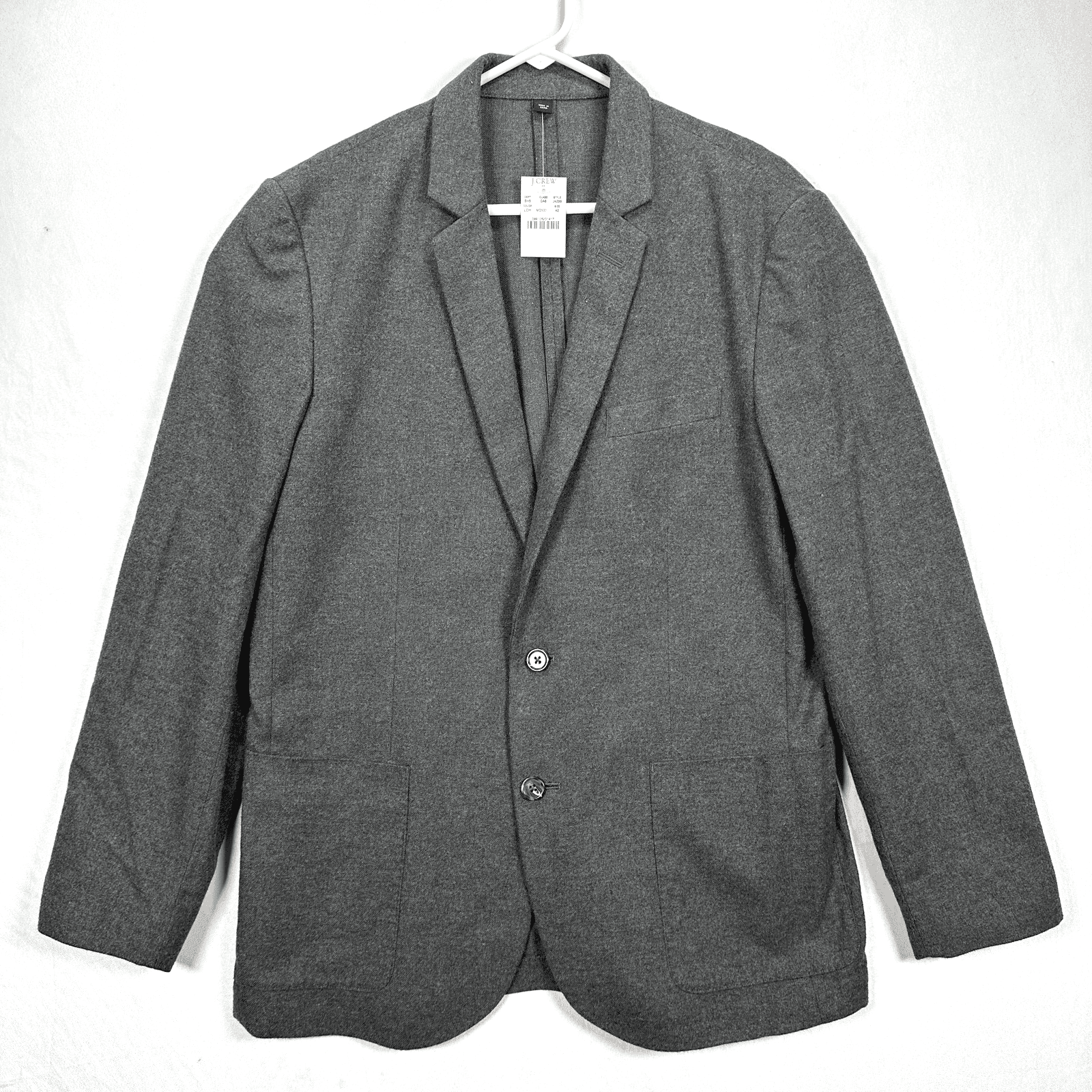 NEW J Crew Blazer Mens 42 Gray Thompson Sport Coat Jacket Cotton Style J4299 - Image 1