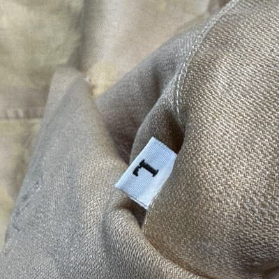 Zanetti Linen Shirt Mens Large Gold Camp Short Sleeve Floral Jacquard Italy - Thumbnail 7