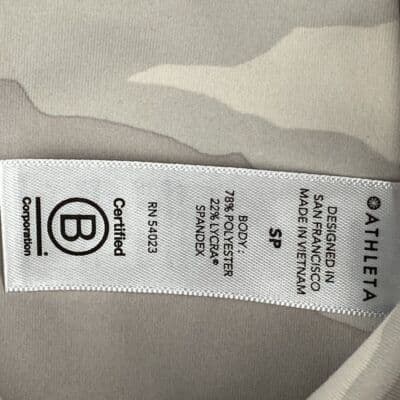 Athleta Elation Leggings Womens Small Petite SP Gray Camo 7/8 Tight Pants - Thumbnail 6