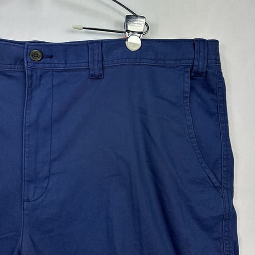 NEW St. Johns Bay Comfort Stretch Chino Shorts Mens 50 Big Blue 10” Inseam $50 - Thumbnail 6