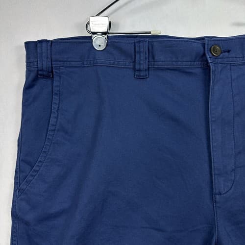 NEW St. Johns Bay Comfort Stretch Chino Shorts Mens 50 Big Blue 10” Inseam $50 - Thumbnail 7