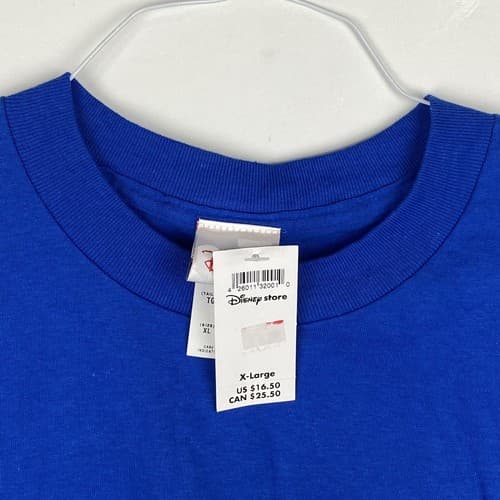 NEW Disney World Grad 2004 T-shirt XL Mickey Mouse Blue Short Sleeve VINTAGE - Thumbnail 7