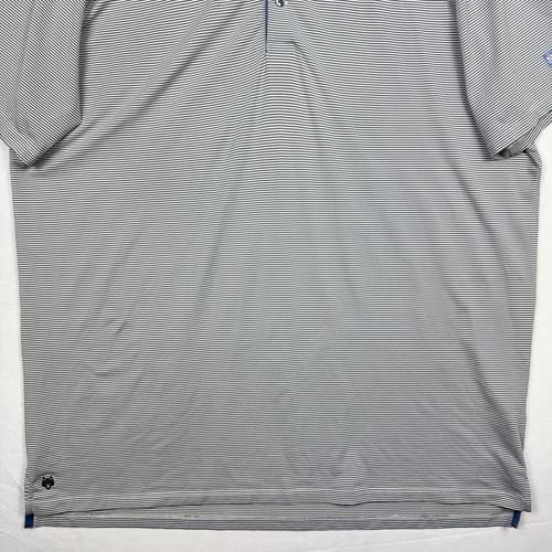 Greyson Golf Polo Shirt Mens 2XL Gray Striped Lightweight Performance - Thumbnail 4