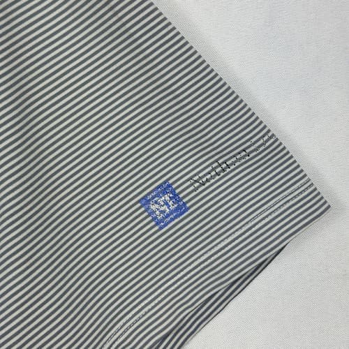 Greyson Golf Polo Shirt Mens 2XL Gray Striped Lightweight Performance - Thumbnail 5