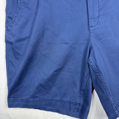 NEW St. Johns Bay Comfort Stretch Chino Shorts Mens 50 Big Blue 10” Inseam $50 - Thumbnail 5