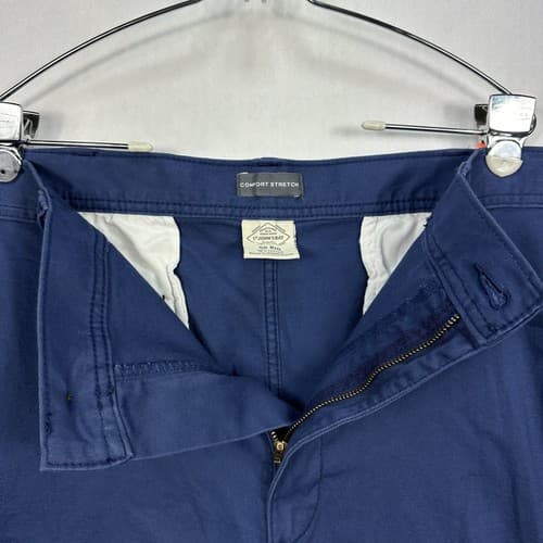 NEW St. Johns Bay Comfort Stretch Chino Shorts Mens 50 Big Blue 10” Inseam $50 - Thumbnail 8