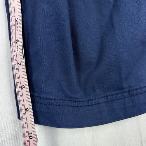 NEW St. Johns Bay Comfort Stretch Chino Shorts Mens 50 Big Blue 10” Inseam $50 - Thumbnail 13