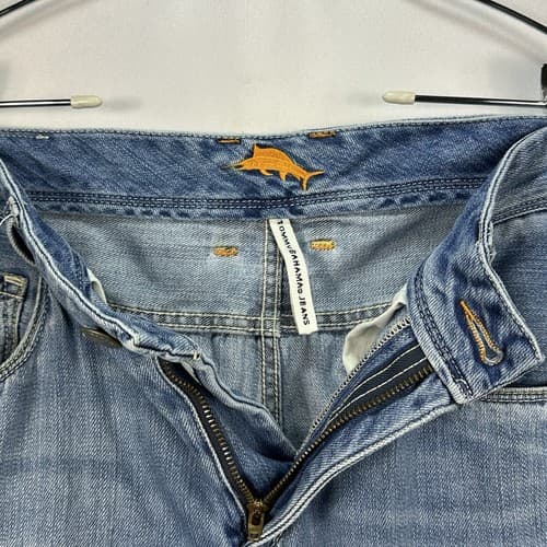 TOMMY BAHAMA Denim Blue Jeans Mens 32 x 28 Hemmed Standard Fit (tag:32x32) - Thumbnail 8