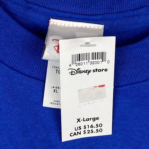 NEW Disney World Grad 2004 T-shirt XL Mickey Mouse Blue Short Sleeve VINTAGE - Thumbnail 6
