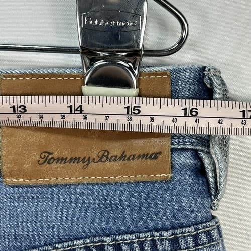TOMMY BAHAMA Denim Blue Jeans Mens 32 x 28 Hemmed Standard Fit (tag:32x32) - Thumbnail 12