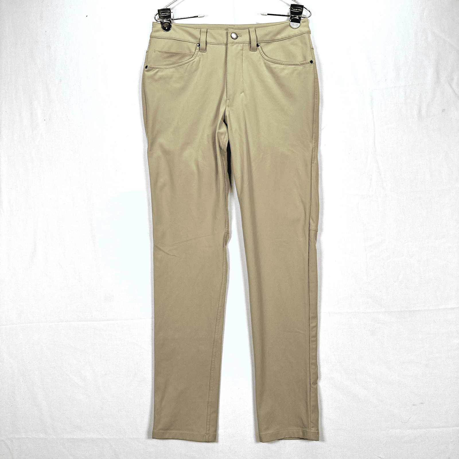 Lululemon ABC Slim Fit Pants Mens 28 X 30 Brown Stretch 5-Pocket Performance - Image 1