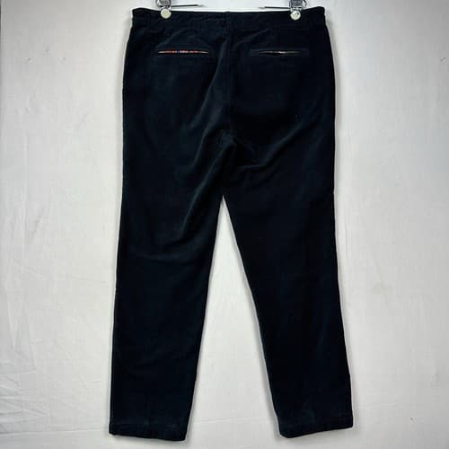 Betabrand Mens 40x32 Black Corduroy Cords Chino Pants Straight Leg Made USA EUC - Thumbnail 3