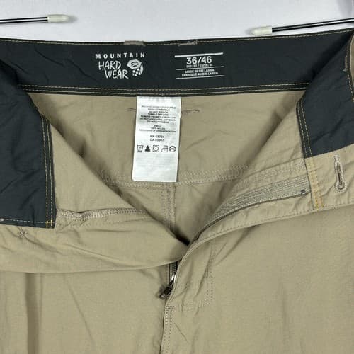 Mountain Hardwear Pants Mens 36 x 32 Beige Outdoors Hiking 100% Nylon - Thumbnail 7