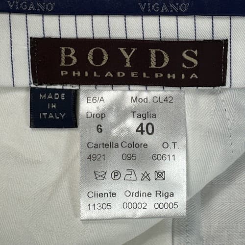 Vigano 1959 Dress Pants Mens 40 Brown Pleated Unhemmed Made Italy NWOT - Thumbnail 9