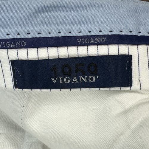 Vigano 1959 Dress Pants Mens 40 Brown Pleated Unhemmed Made Italy NWOT - Thumbnail 8