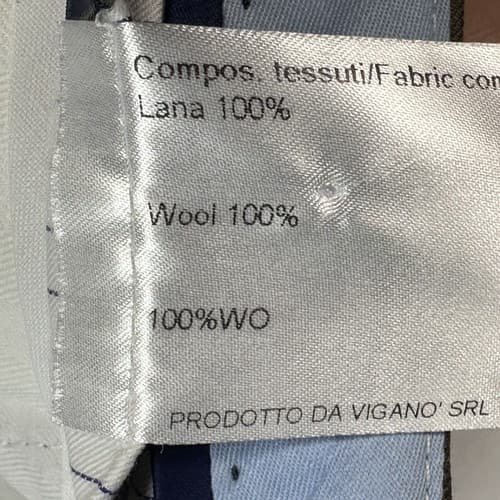 Vigano 1959 Dress Pants Mens 40 Brown Pleated Unhemmed Made Italy NWOT - Thumbnail 10