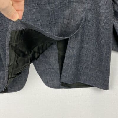 Trussini Sport Coat Lana Super 120s Mens 40 R Blazer 3-Button Blue Plaid Italy - Thumbnail 9