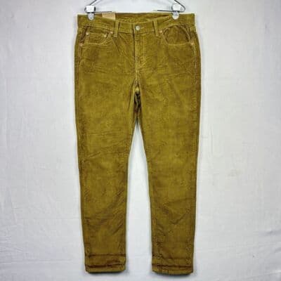 NEW Levis Strauss Womens Boyfriend Corduroy Pants 34 x 30 Brown $69.50 - Thumbnail 3