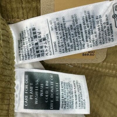 NEW Levis Strauss Womens Boyfriend Corduroy Pants 34 x 30 Brown $69.50 - Thumbnail 10